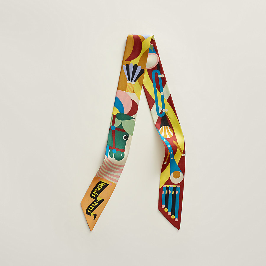 【HERMES】絹100%☆リボン Twilly(ツイリー) Parade en Fanfare Parade en Fanfare Twilly | Hermès Poland